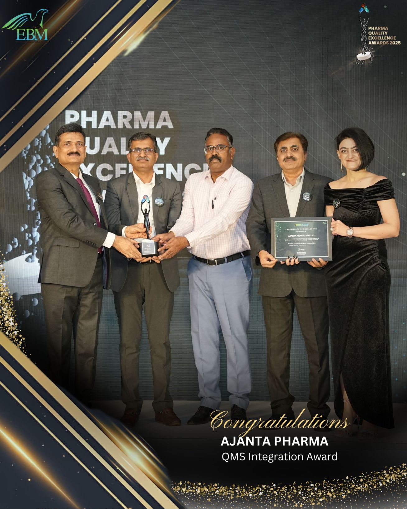 QMS Integration Award - Team Ajanta Pharma Limited