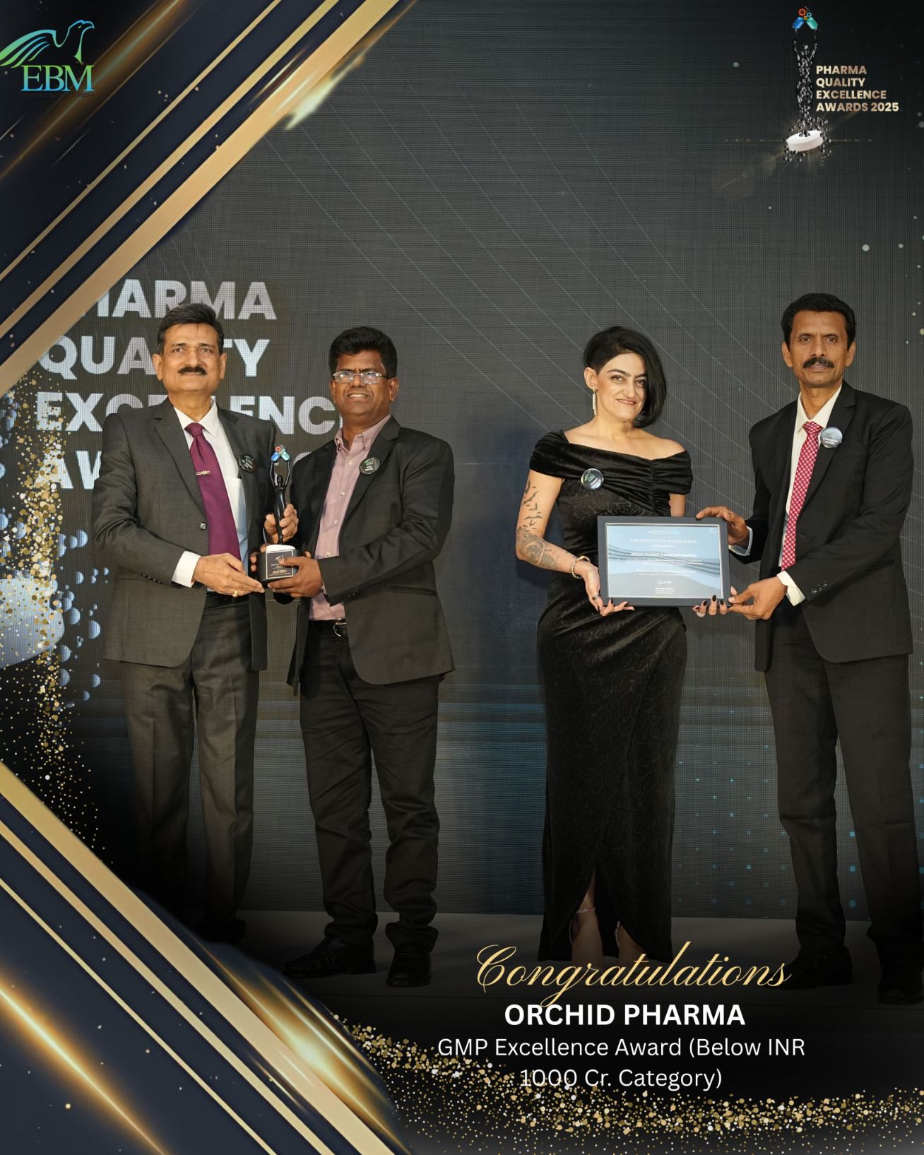 GMP Excellence Award - Team Orchid Pharma - A Dhanuka Company