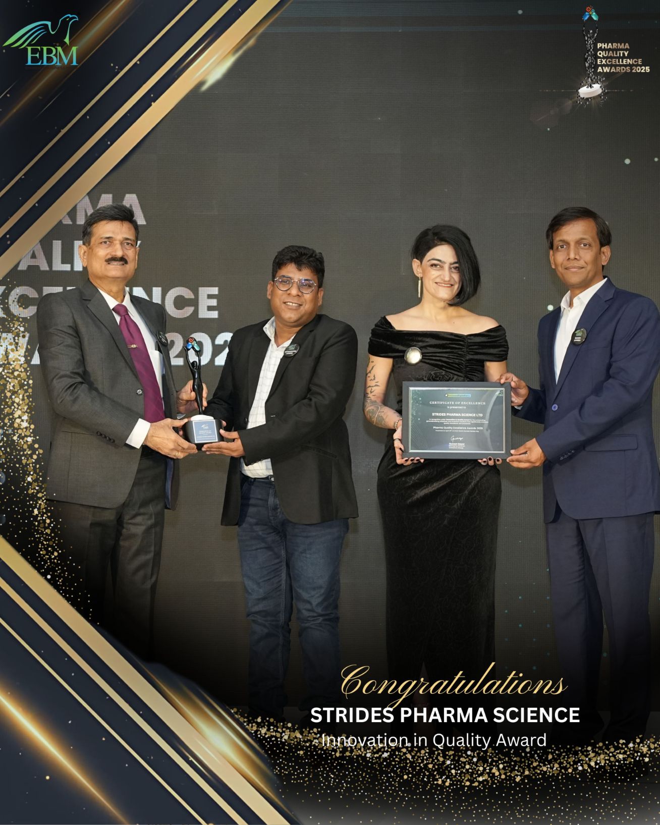 Innovation In Quality Award - Team Strides Pharma Science Ltd